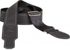 Boss BSH-20-BLK Guitar Strap Seatbelt 2" Hybrid Black Leather