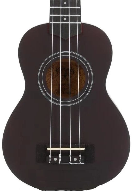 Kohala KPP-S Soprano Ukulele Pack, Includes Padded Gig Bag and Clip-on Tuner Package - Brown