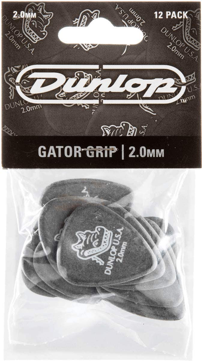 Dunlop 417P20 2.0mm Gator Grip Players (12-Pack)
