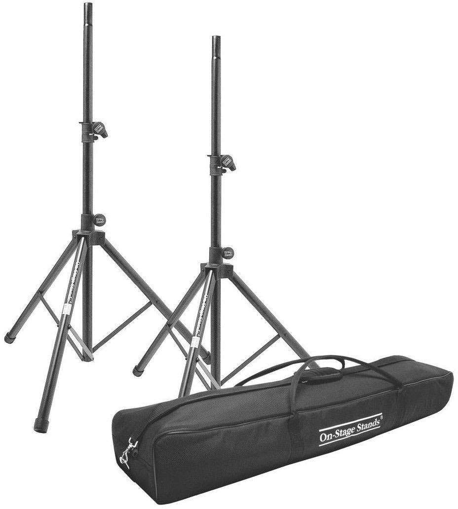 Onstage SSP7750 Mini Spkr Stand (Pair w/Bag) For Powerwerks