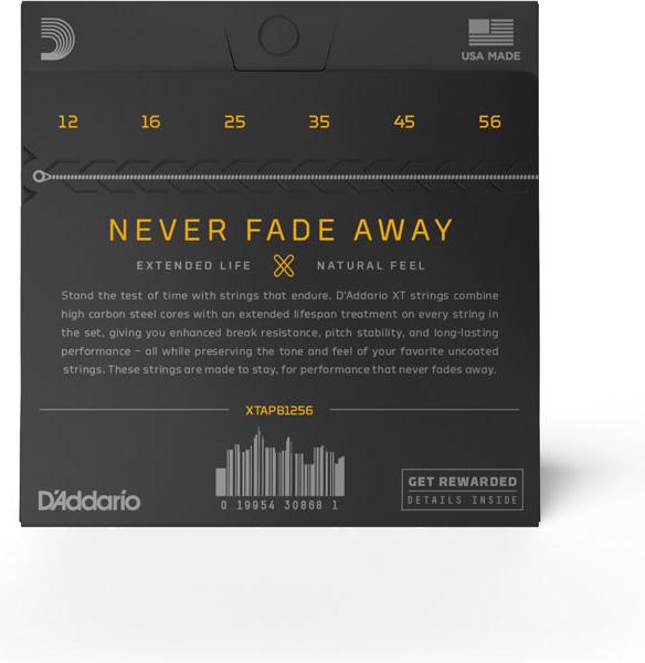 D'Addario XTAPB1256 Acoustic Phosphor Bronze Light Top/Med Bottom Acoustic Strings 12-56