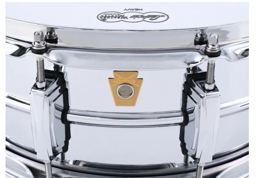 Ludwig LM402 Supraphonic Snare Drum - 6.5\"X14\" Chrome 3