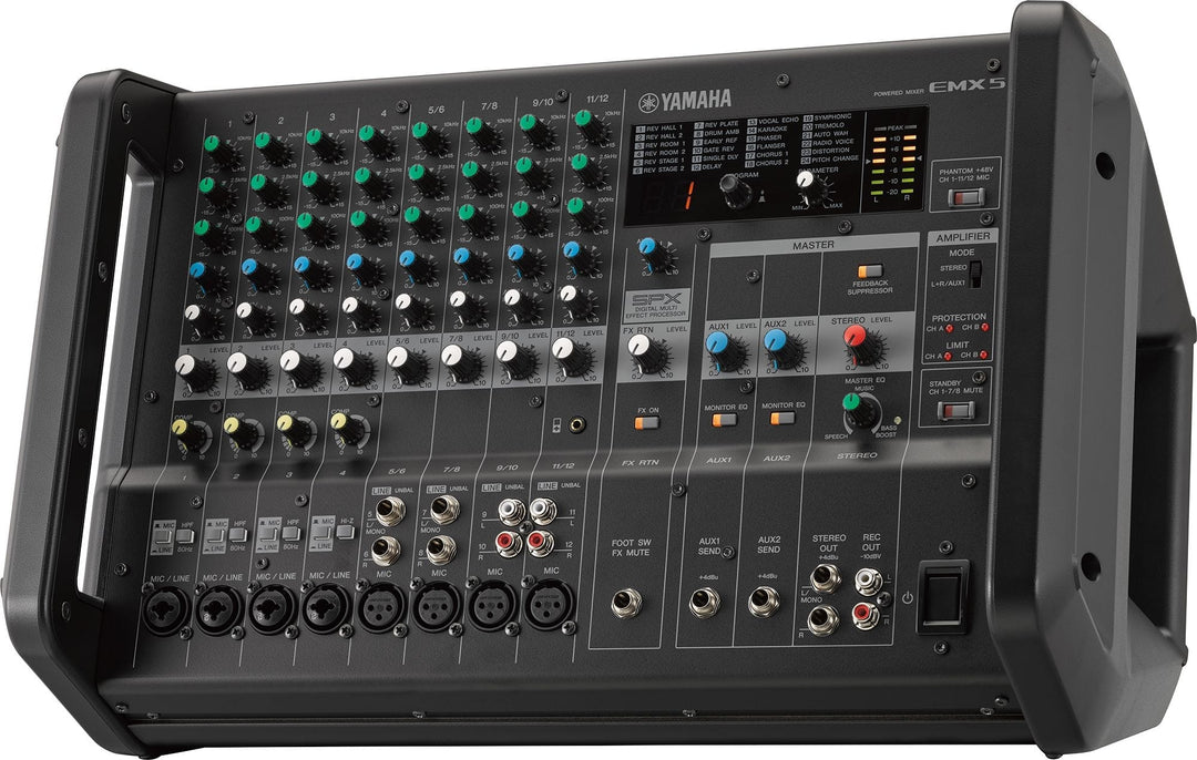 Yamaha EMX5 Powered Mixer - Dual 630watt / 12 input