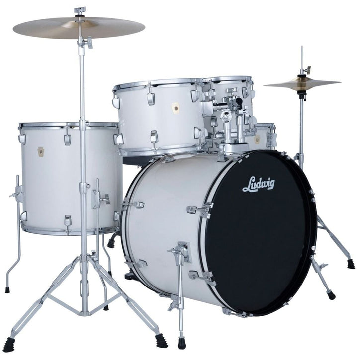 Ludwig Accent Fuse 5-piece Drum Set - Snow Dust