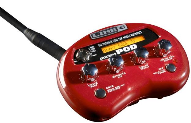Line 6 Pocket Pod Battery Powered Headphone and Mini Amp Modeler for Guitarists
