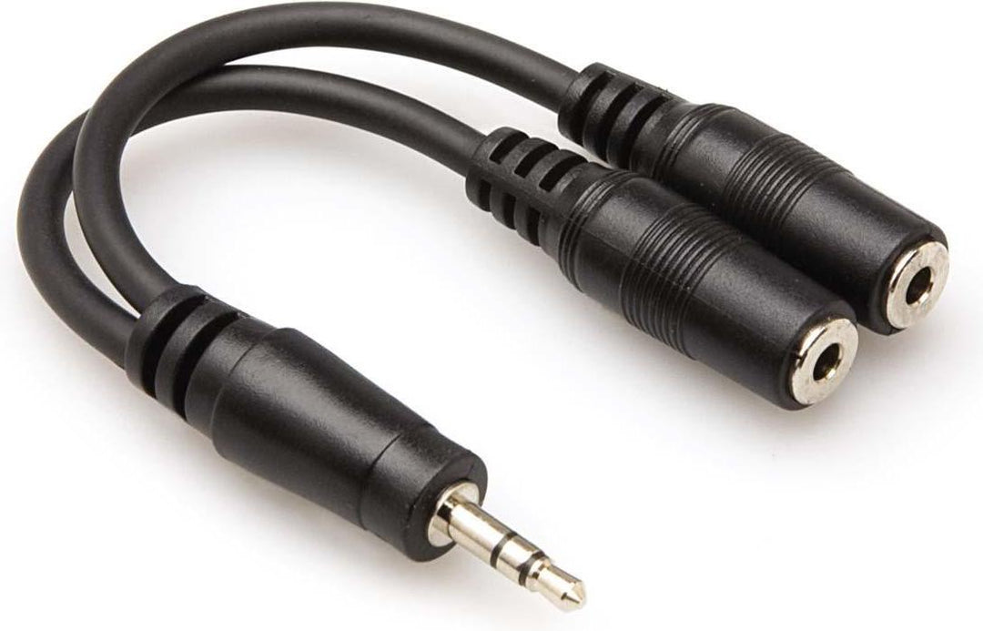 Hosa YMM232 3.5mm (Stereo) - (2) 1/8" Female Adapter
