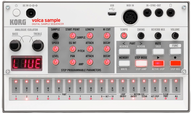 Korg Volca Sample 2 Digital Sample Sequencer - With USB MIDI