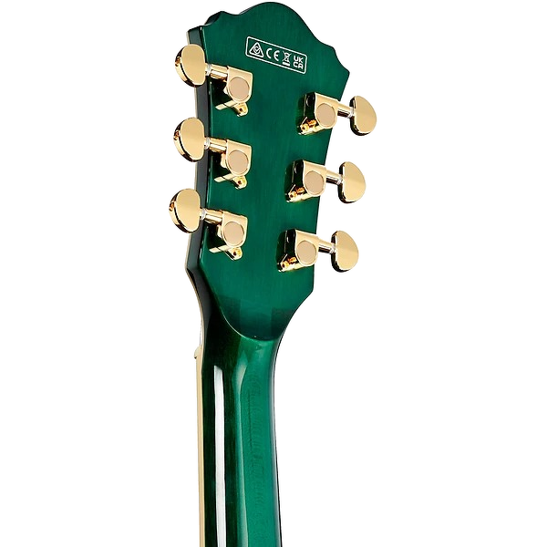 Ibanez Artcore Expressionist AS93FM Semi-hollow Electric Guitar - Transparent Moss Green 3