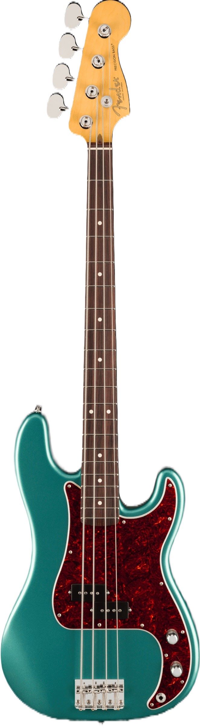 Fender American Professional Classic Precision Bass Guitar - Faded Sherwood Green Metallic