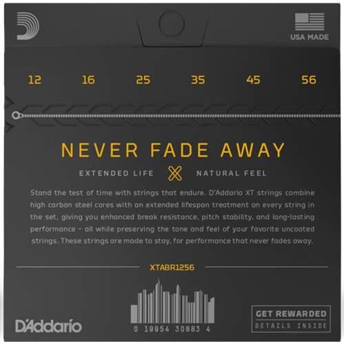 D'Addario XTABR1256 80/20 Bronze Light Top/Medium Bottom Acoustic Strings 12-56 2