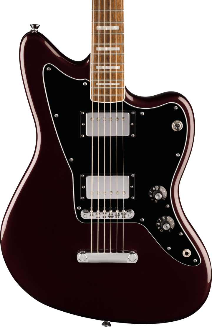 Squier Paranormal Baritone Jazzmaster HH Electric Guitar - Oxblood