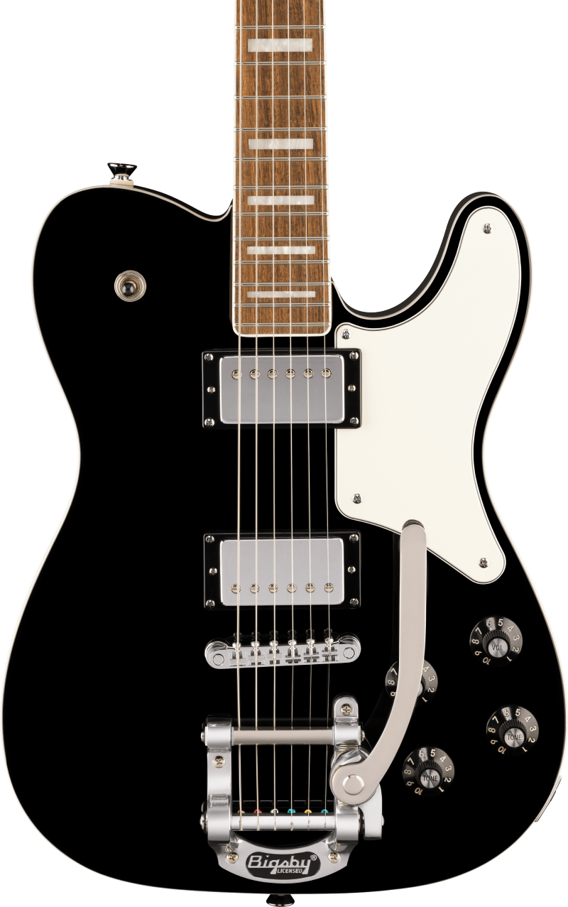 Squier Paranormal Troublemaker Telecaster Deluxe With Bigsby - Black