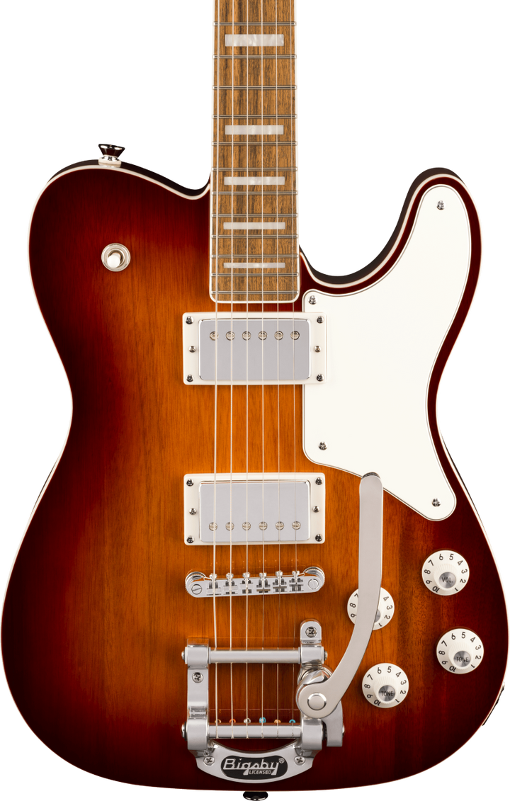 Squier Paranormal Troublemaker Telecaster Deluxe With Bigsby - Honey Sunburst