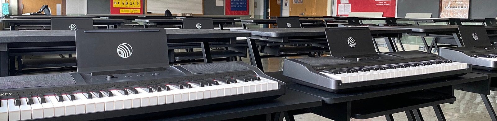 close up of pianos