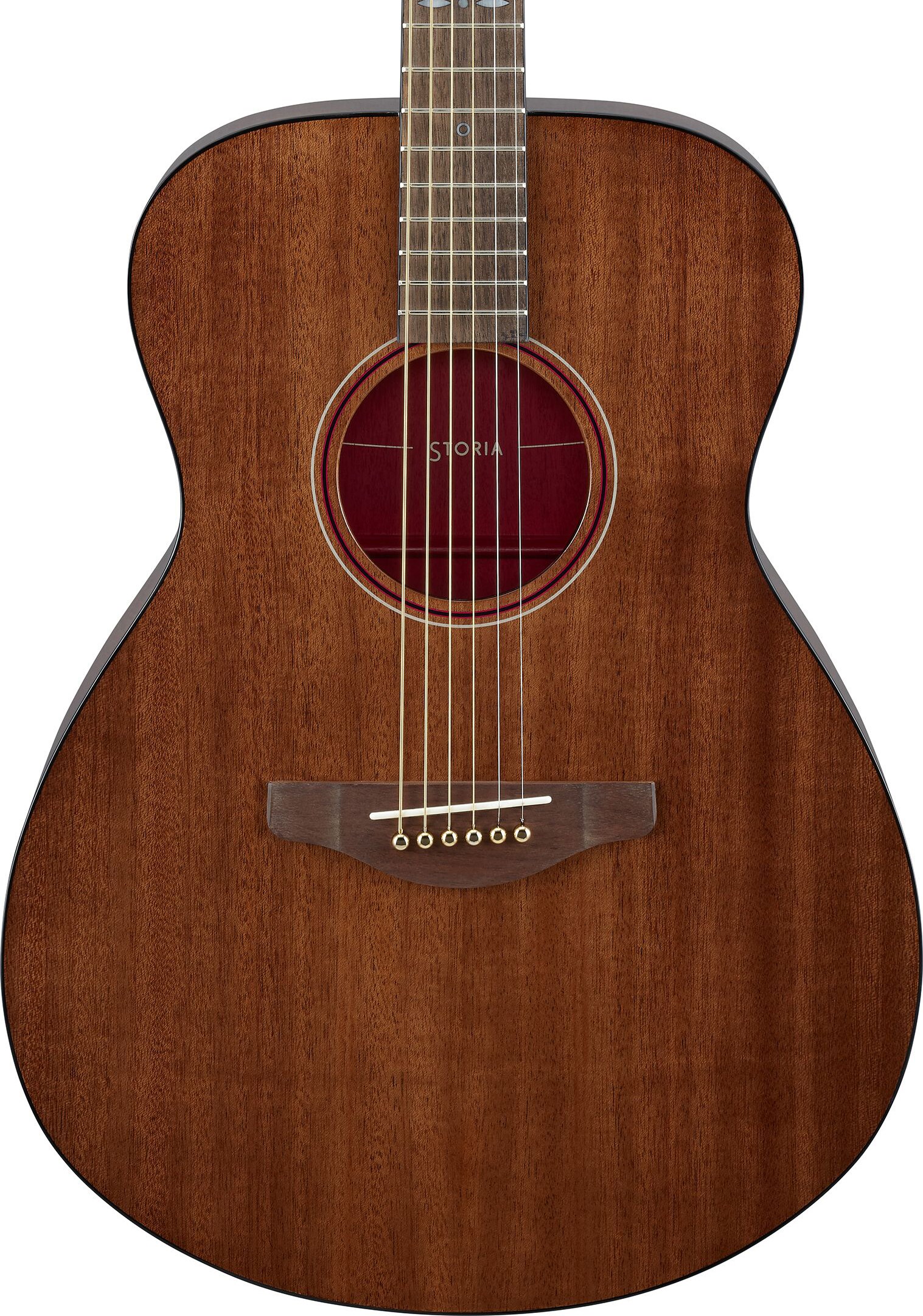 Yamaha STORIA III Acoustic Electric Guitar (Walnut/Red)